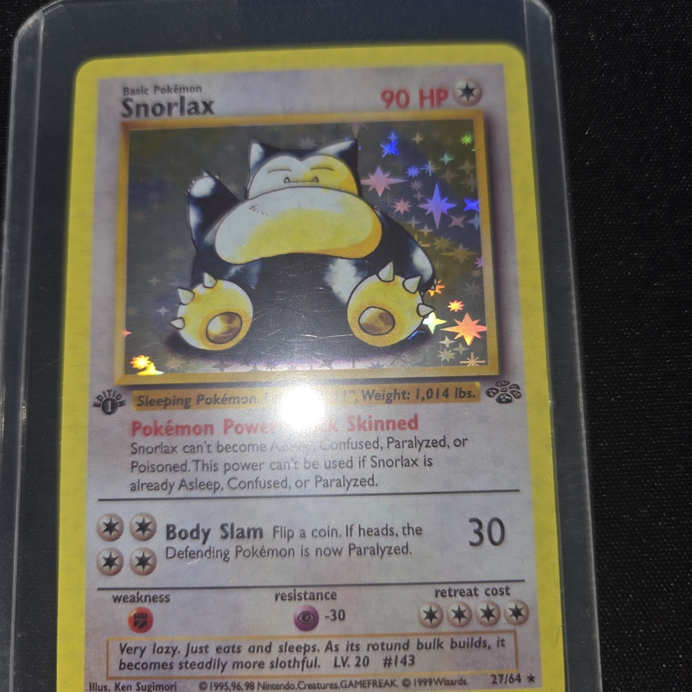 Pokémon Snorlax Replica Holographic card